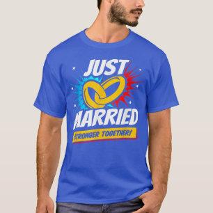 T-shirt Jeunes mariés Mariage Lune de miel mariée Groom Ju
