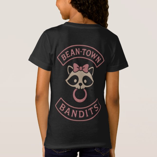 T-shirt jeunesse Bean-Town Bandits - Rose (Dos)