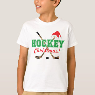 T-shirt Jeunesse de Noël de hockey