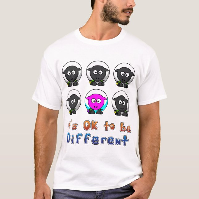 T-shirt Jeux agricoles en ligne OK pour être différent (Devant)