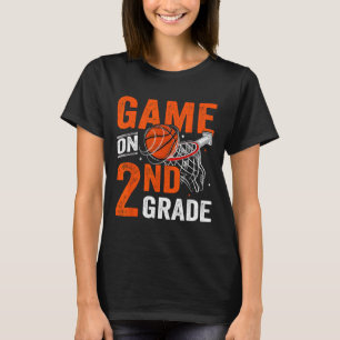 T-shirt Jeux Amusants Sur Le Basket De Deuxième Année Prem