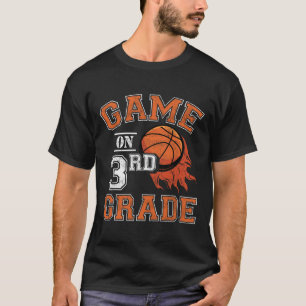 T-shirt Jeux Amusants Sur Le Basket De Troisième Année Pre