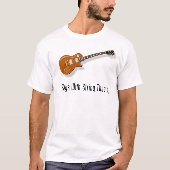 T-shirt Jeux avec la théorie de ficelle - guitare (Devant)