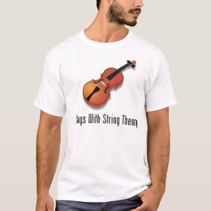 T-shirt Jeux avec la théorie de ficelle - violon