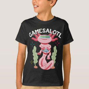 T-shirt Jeux Axolotl Gamesalotl Kawaii