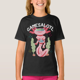 T-shirt Jeux Axolotl Gamesalotl Kawaii