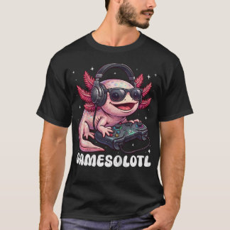 T-shirt Jeux Cool Solotl Jeux Vidéo Axolotl Amoureux Homme