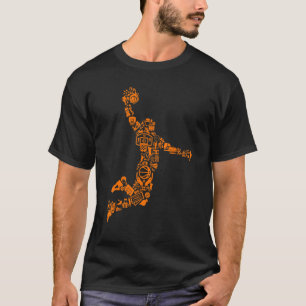 T-shirt Jeux de basket-ball Sport Panier Gymnase Coupe Sta