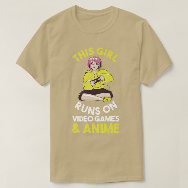 T-shirt Jeux de jeu Gamer Anime Premium  (Design devant)