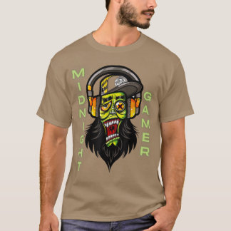 T-SHIRT JEUX DE MINUIT, JEUX VIDÉO, JOUEUR VIDÉO, JEUX
