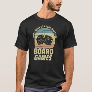 T-shirt Jeux de société passionné dire conseil de jeu dés 