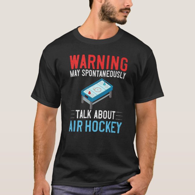 T-shirt Jeux de table de hockey sur air Règles Mini Paddle (Devant)
