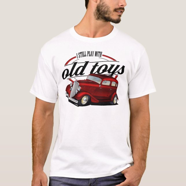 T-shirt jeux toujours avec de vieilles voitures (Devant)