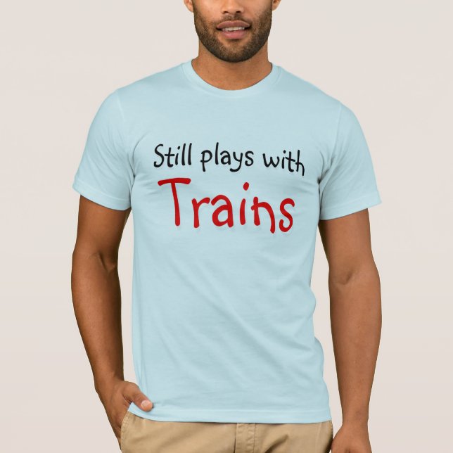 T-shirt Jeux toujours avec des trains (Devant)