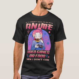 T-shirt Jeux Vidéo Anime Nourriture Donuts Kawaii Otaku Ja
