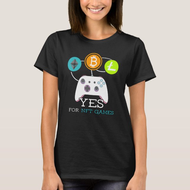 T-shirt Jeux vidéo Crypto jeu Nft Gamer (Devant)