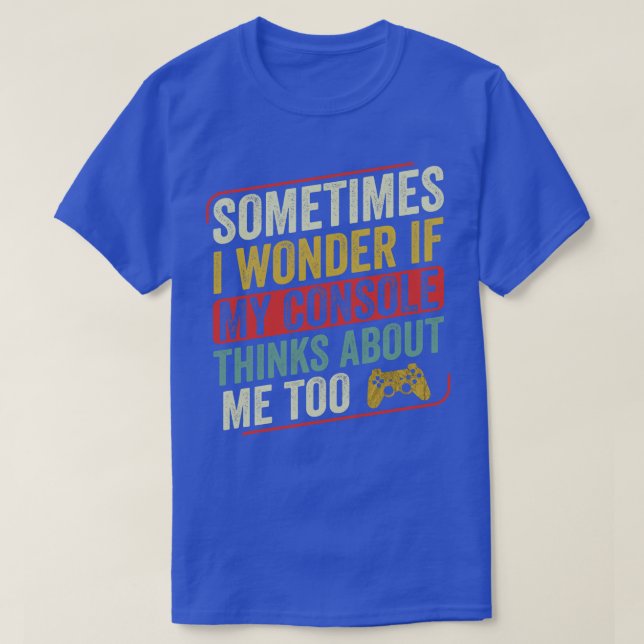 T-shirt Jeux vidéo de console de jeu amusant (Design devant)