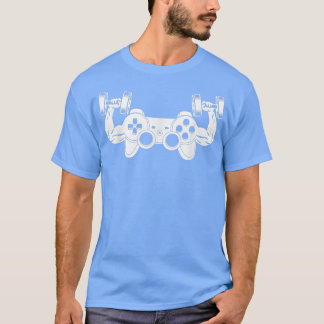 T-shirt Jeux Vidéo Entraînement Salle De Fitness Exercice 