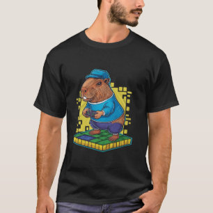 T-shirt Jeux Vidéo Lover Capybara Funny Jeux Vidéo Capyb