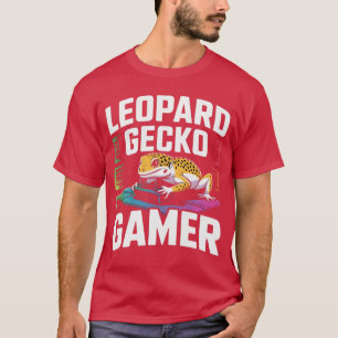 T-shirt Jeux vidéo mignons lézard reptile gecko léopard je