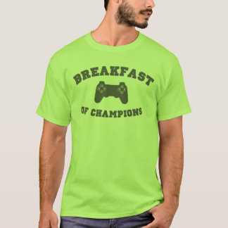 T-shirt Jeux Vidéo, Petit-déjeuner des Champions