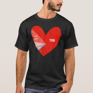 T-shirt Jeux Vidéo Pizza Wifi You Heart Men Boy Valentine