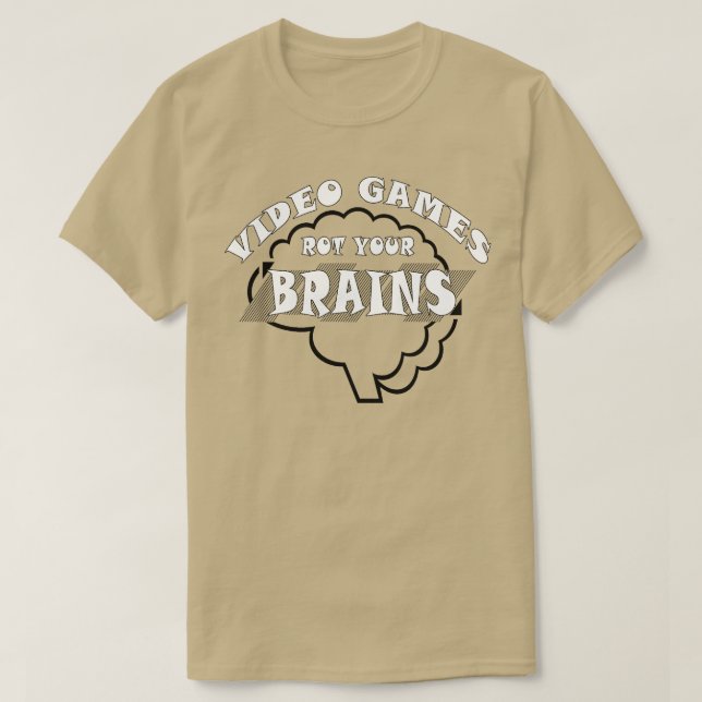 T-shirt Jeux Vidéo Rot your cerveau 43 (Design devant)