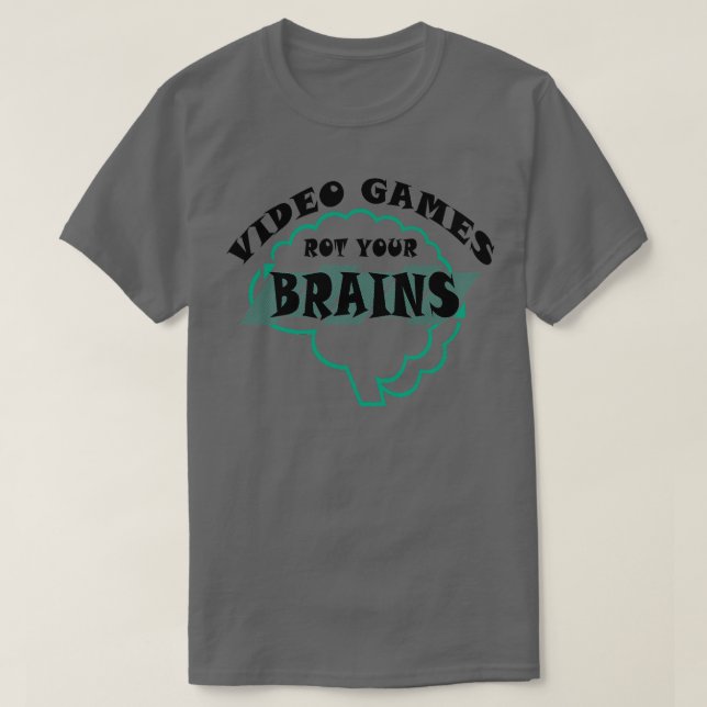 T-shirt Jeux Vidéo Rot your cerveau 5 (Design devant)