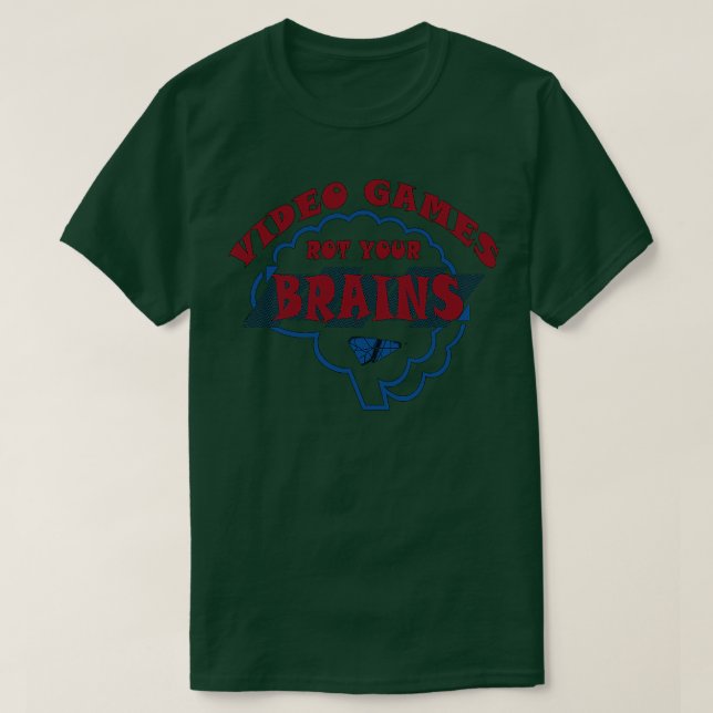 T-shirt Jeux Vidéo Rot your cerveau 51 (Design devant)