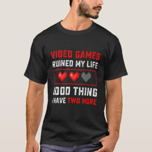T-shirt Jeux Vidéo ruiné ma vie drôle Gamer cadeau pour Bo