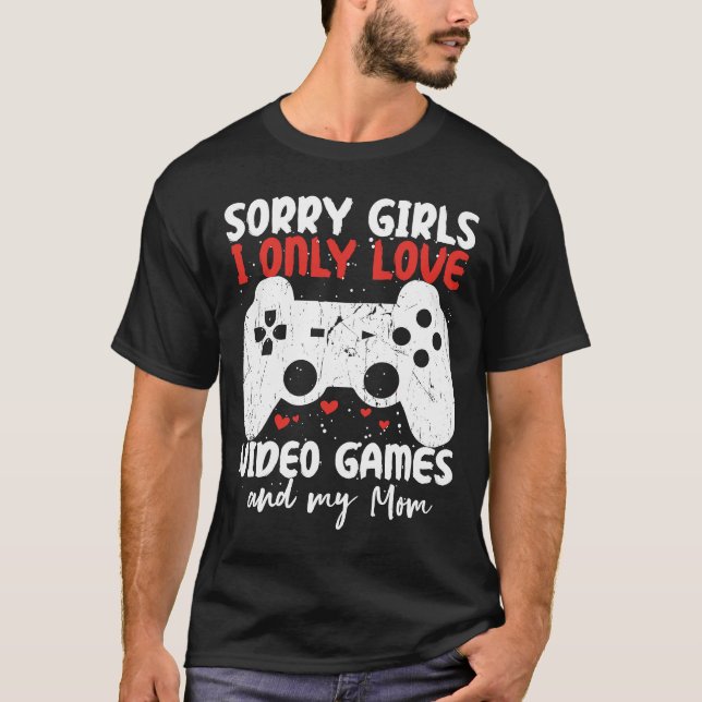 T-shirt Jeux Vidéo Valentines Jour Idée de fête (Devant)