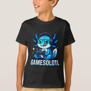 T-shirt Jeuxolotl Axolotl Poisson Joueur Jeux Anime Vidéo 