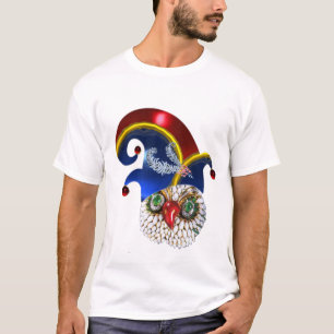 T-SHIRT JEWEL OWL ET ELF CASQUETTE AVEC DES PLUMES DE DIAM