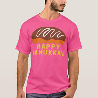 T-shirt Jewish férié Chanukah Sufganiyah Dire Joyeux Ha
