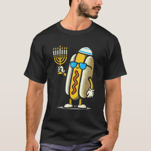 T-shirt Jewish Hotdog Drôles de Chaussons de Hanukkah Chan