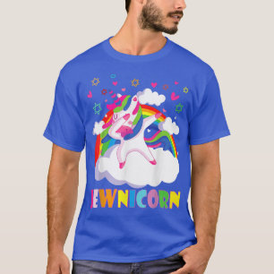 T-shirt Jewnicorn Hanoukka Dabbing Unicorn Rainbow Christm