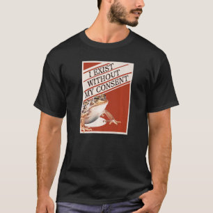 T-shirt J'Existe Sans Mon Consentement Funny Frog Toad Mem