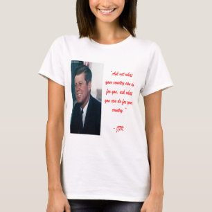 T-shirt JFK & Citation de Ne Pas Demander