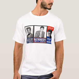 T-shirt JFK en 1946, 1952 et 1960
