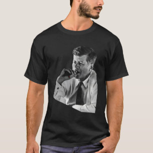 T-shirt Jfk John F Kennedy Fumeur de cigares