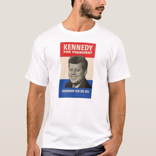 T-shirt JFK - pièce en t d'affiche de campagne de John F. (Devant)
