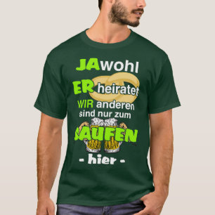 T-shirt JGA enterrement de vie de garçon IL se marie