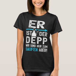 T-shirt JGA Il est la tenue Depp hommes enterrement de vie