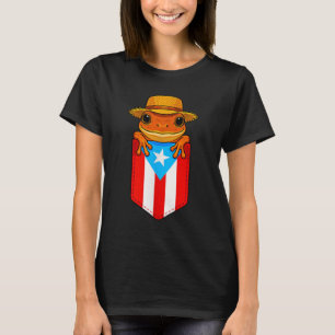 T-shirt Jibaro Coqui Frog Porto Rico Drapeau Boricua Cket 