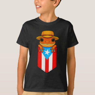T-shirt Jibaro Coqui Frog Porto Rico Drapeau Boricua Cket