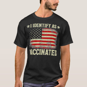 T-shirt J'Identifie Comme Drapeau Américain Patriotique Va