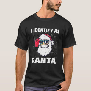 T-shirt J'Identifie Comme Le Père Noël Drôle Pajamas De No