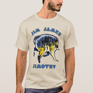 T-shirt Jim James Jimothy Conception de Raton Laveur Pop A