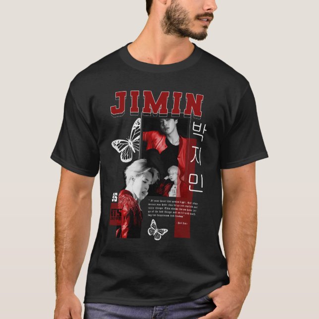 T-shirt Jimin Retro Vintage (Devant)