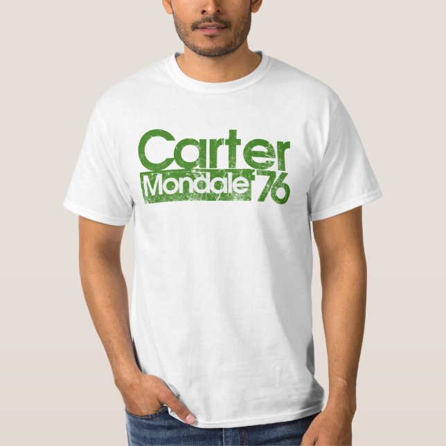 T-shirt Jimmy Carter Mondale 76 1970 politique (Devant)